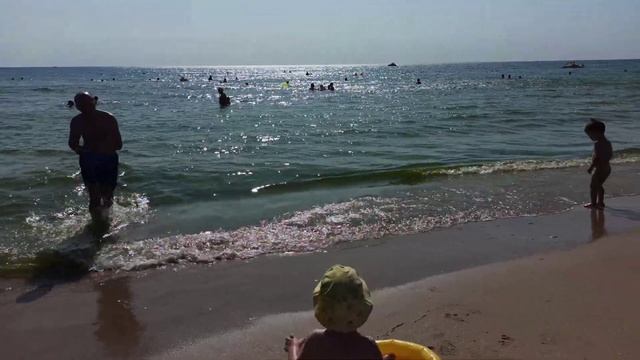 Анапа 28.07.2024//Море цветëт//Пляж Кавказ