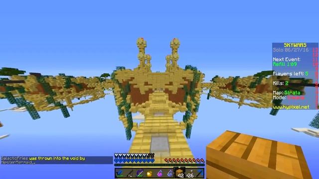 ПОБИЛ ВСЕХ В СКАЙ ВАРС?! + КРУТОЙ РП! SKY WARS MINECRAFT смотреть онлайн