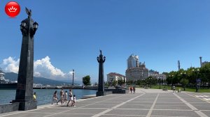 Море Пляж Набережная гуляем в Новороссийске Лето