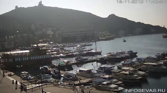 Балаклава, набережная Назукина.18 ноября 2019 года смотреть онлайн