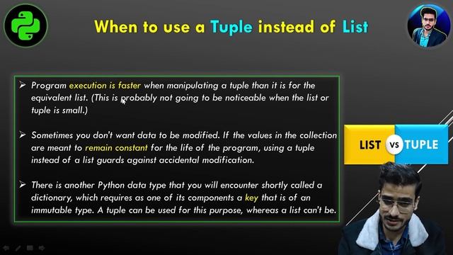 Dive into Python Interview Questions for Freshers : Lists vs Tuples Comparison