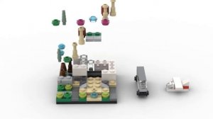 LEGO. Как построить мини Отель Бриктобер из лего. Полибег 40141 #lego #tutorial #bricklady