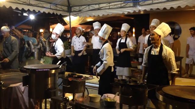 Oстров Борокай Boracay - шоу поваров