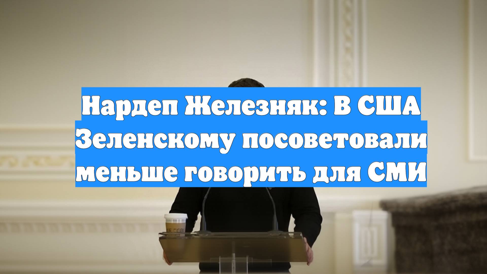 Нардеп Железняк: В США Зеленскому посоветовали меньше говорить для СМИ