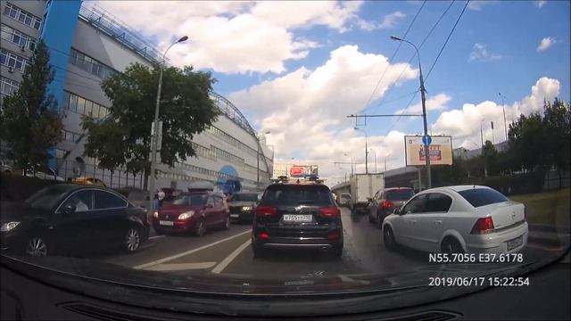 Driving in Moscow city: Текстильщики - Ясенево 17/06/2019 (timelapse 4x)