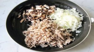 Паштет из отварной курицы и шампиньонов