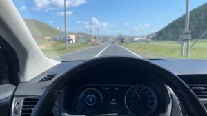 Nissan Sylphy B17 Zero Emissions Полный выкат батареи по трассе. Иркутск - Ольхон.