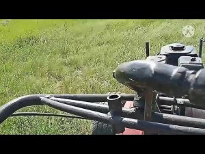 Обкос сена на мотоблоке Авангард с адаптером (первые впечатления).