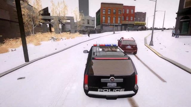 GTA 4 WINTER CRASH TEST OF REAL CARS #102 смотреть онлайн