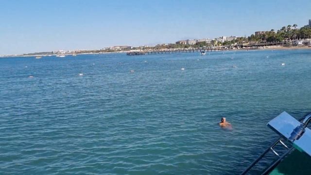 Kirman Calyptus (часть 2) - скромный ПЛЯЖ отеля в июле 2024. Пляж и территория Kirman Side Marine