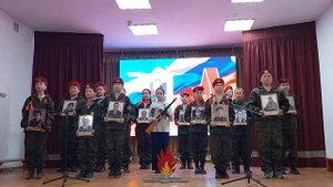 Школьный конкурс военной патриотической песни в республике Бурятия - песня "Мы уходили на войну"