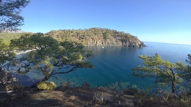 3.РАЙСКАЯ БУХТА Ликийская Тропа пешком с Чамьюва (Кемер) в Фаселис (античный город). 2021 смотреть онлайн