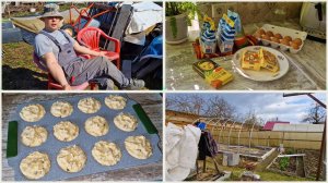 Моя первая пасха и праздничные кексы. Работаем в огороде. С Праздником!