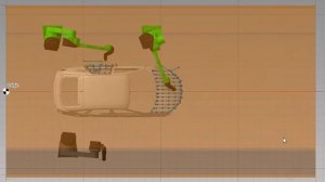 Эмуляция покраски кузова автомобиля покрасочными роботами