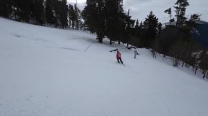 Архыз, трассы Андромеда (синяя) и Сириус (зеленая) 16.02.2024