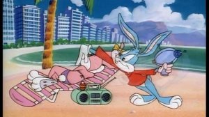 Buster Bunny/Babs Bunny- Watergun fight