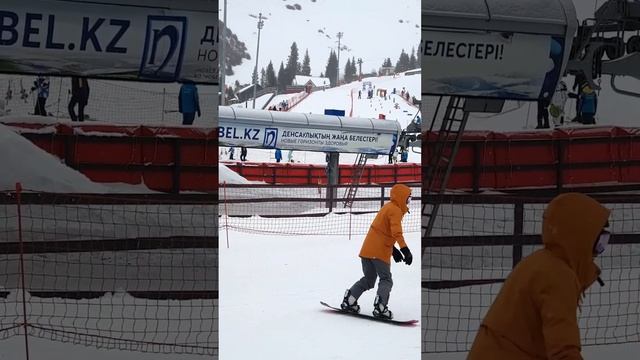 Горнолыжный курорт Чимбулак в Алматы. 20.02.2024. Ski resort Chimbulak in Almaty.