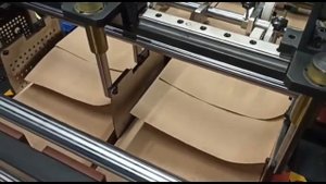 Листорезальная машина STERLING S140: размотка тонкой крафтовой бумаги в 2 ручья