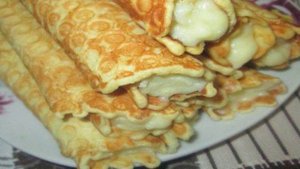 Вафельные трубочки с заварным кремом