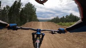 Обзор новой трассы downhill 2024! Горный велосипед.  Downhill Шерегеш байк парк