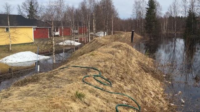 Половодье в Киттеле (Финляндия, Заполярье) смотреть онлайн