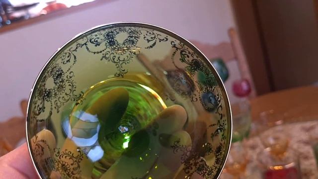 АНТИКВАРИАТ 🔴 ЦВЕТНОЙ ХРУСТАЛЬ ✅️🇩🇪 ГЕРМАНИЯ БАРАХОЛКА