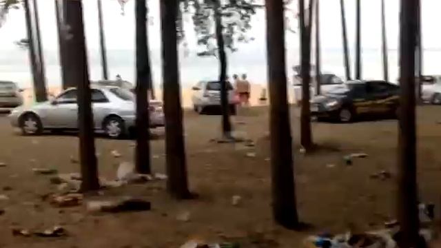 Свалка после Дня молодёжи на Братском взморье смотреть онлайн