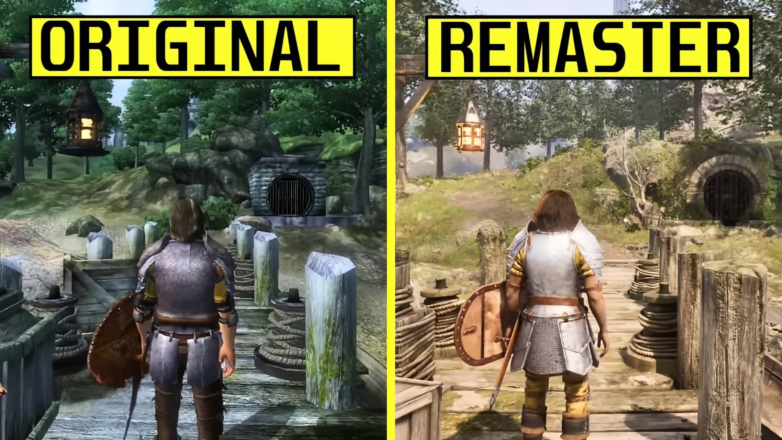 The Elder Scrolls IV: Oblivion Remastered vs Original Сравнение графики | PS5 Pro vs PS3