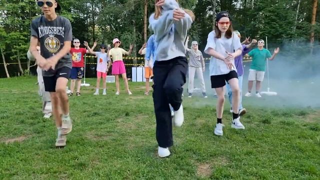 Танец флешмоб в лагерь #лагерь #FMCAMP