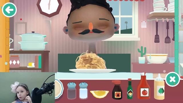 Настя играет в Повара Toca Kitchen 2 смотреть онлайн