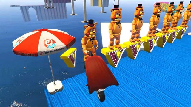 GTA 6 Epic New Stunt Race with Spider Man, Spider Shark and Motorcycles Shark Attack #gta6 #gta5 смотреть онлайн