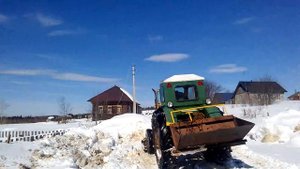 Т-40ам после простоя в снегу