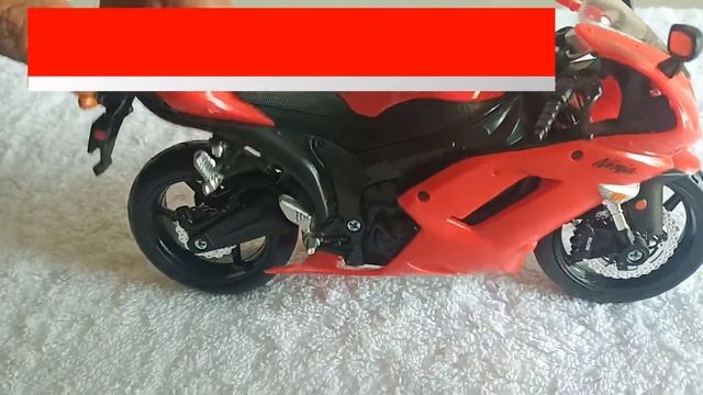 Unboxing & Test of Kawasaki Ninja ZX-6R Diecast Model Bikes Toy | Adi ToysFun TV