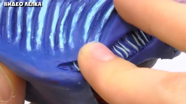 Лепим ЭЛЬ ГРАН МАЙЯ против БЛУП МОРСКОГО ПОЖИРАТЕЛЯ ► Видео Лепка