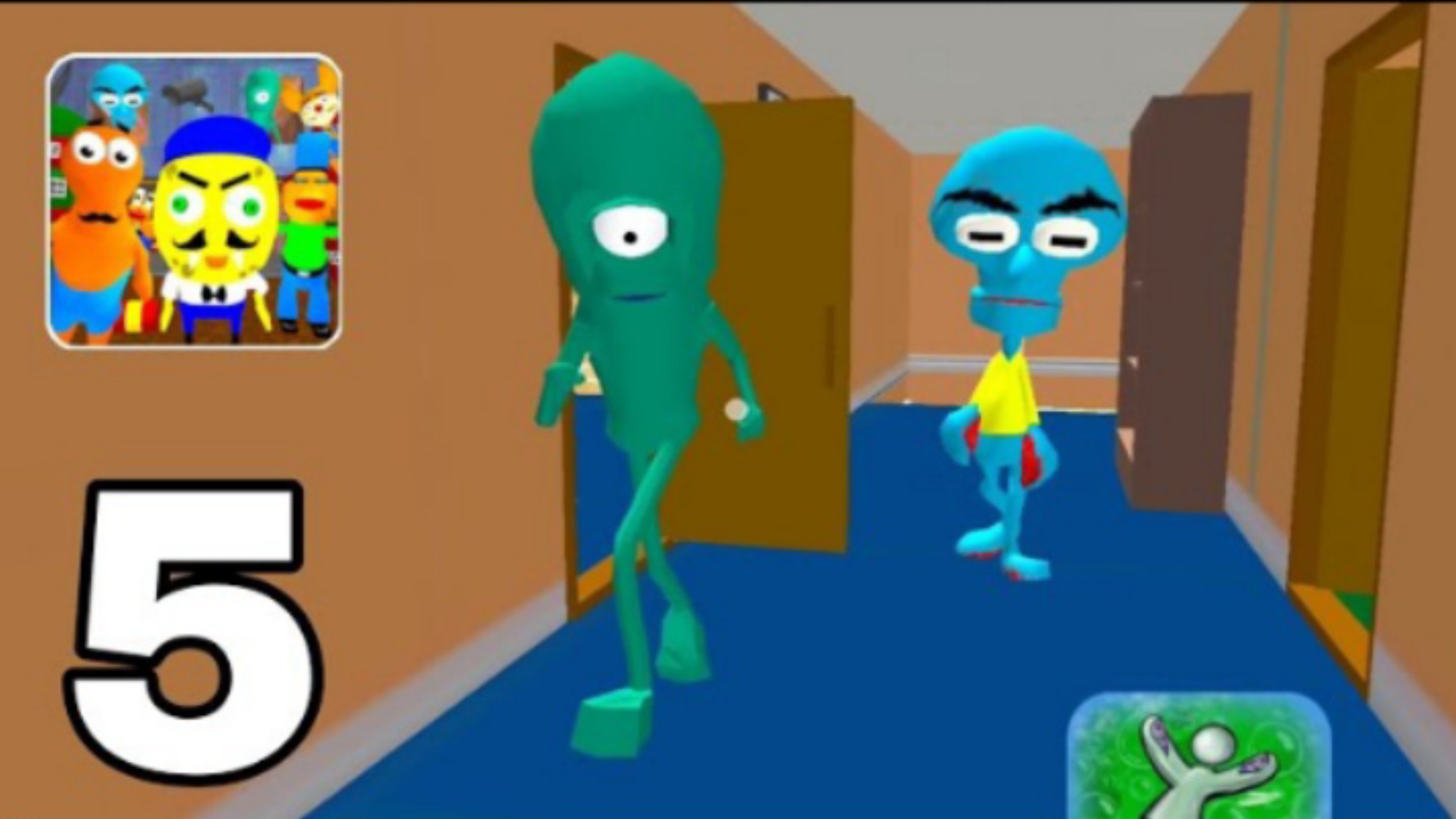 Sponge Neighbor Escape 3D New Update Gameplay Level 5
