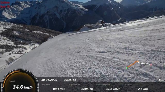 Sölden Skifahren Skiing, Top to Bottom, NON-STOP, Blue 13 + Red 19 + Red 21, Giggijoch, Зельден