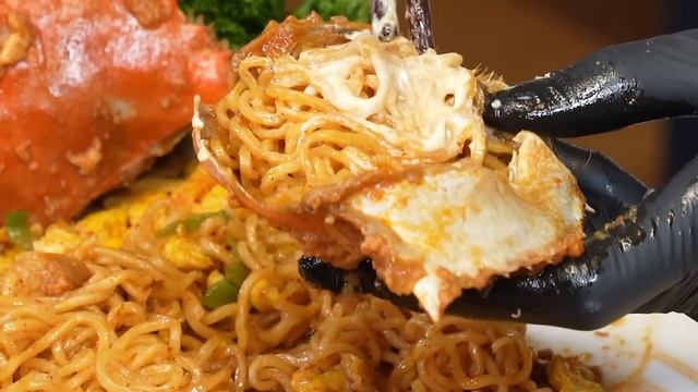 매콤한 🦀 직접 만든 칠리크랩 & 미고랭 라면 먹방 레시피 Spicy Buldak Cilli Crab & Mi Goreng Noodles Mukbang ASMR Ssoyoung