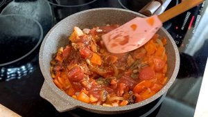 Фасоль Лима запеченная с овощами