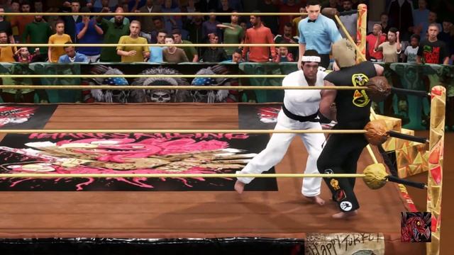 Miyagi-do vs Cobra Kai Larusso+Mr.Miyagi vs Kreese+Lawrence Thankskilling 2020 PPV WWE2k смотреть онлайн