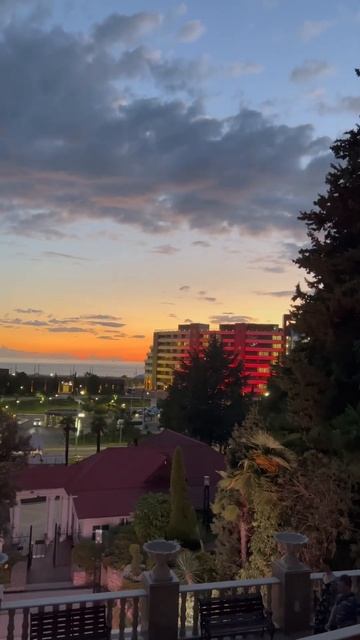 Адлер закат. Вид из Южный 1 смотреть онлайн