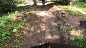 Байк-парк Архыз. Обзор зелёной трассы Большая медведица после дождя.(июнь 2024)