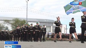 В Куртамыше прошло торжественное построение, посвященное 80-летию Победы в ВОВ