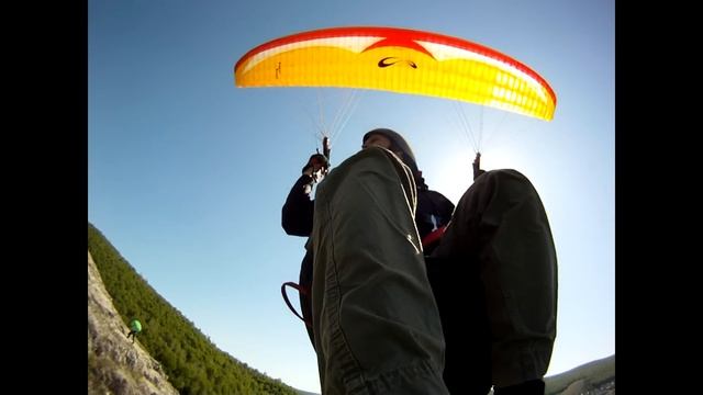Очень низко вышел - полеты на параплане в Тольятти смотреть онлайн