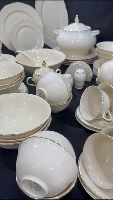 Мария Голд кремовом цвете -12 пер -86 пр -30т , 6 пер -42 пр -13500, фарфор для заказа 89285811201 смотреть онлайн