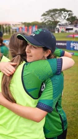 The Irish camp was buzzing with celebrations after sealing their Super Six spot  #U19WorldCup