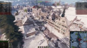 Средний танк Bat.-Châtillon Bourrasque Бой на 6к+