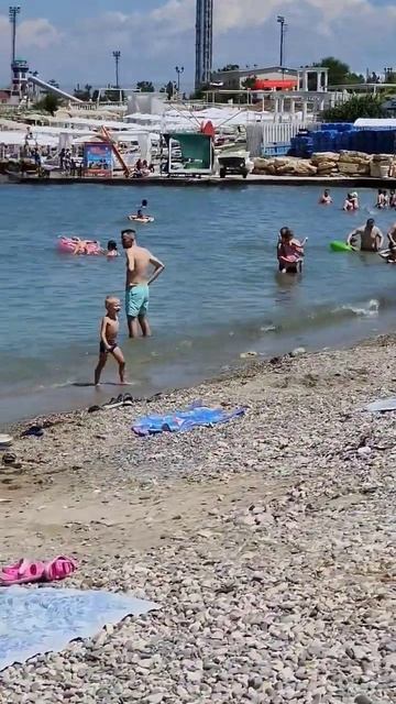Севастополь  пляж Аквамарин🌴 🏖 ⛱️ июль #крым #crimea #sevastopol 2023