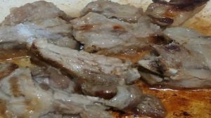 Макароны со свиными ребрышками