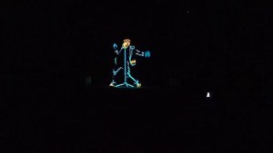 Танцевальное шоу  Неоновые человечки