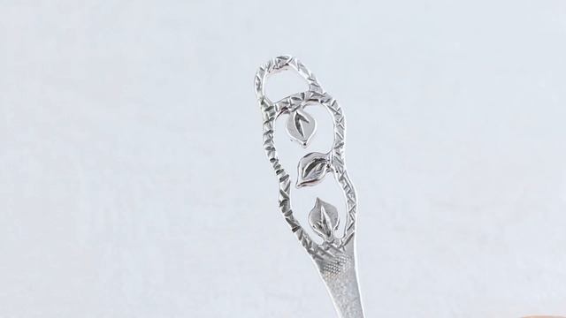 Ложка кофейная "Листопад" (Серебро 925) смотреть онлайн